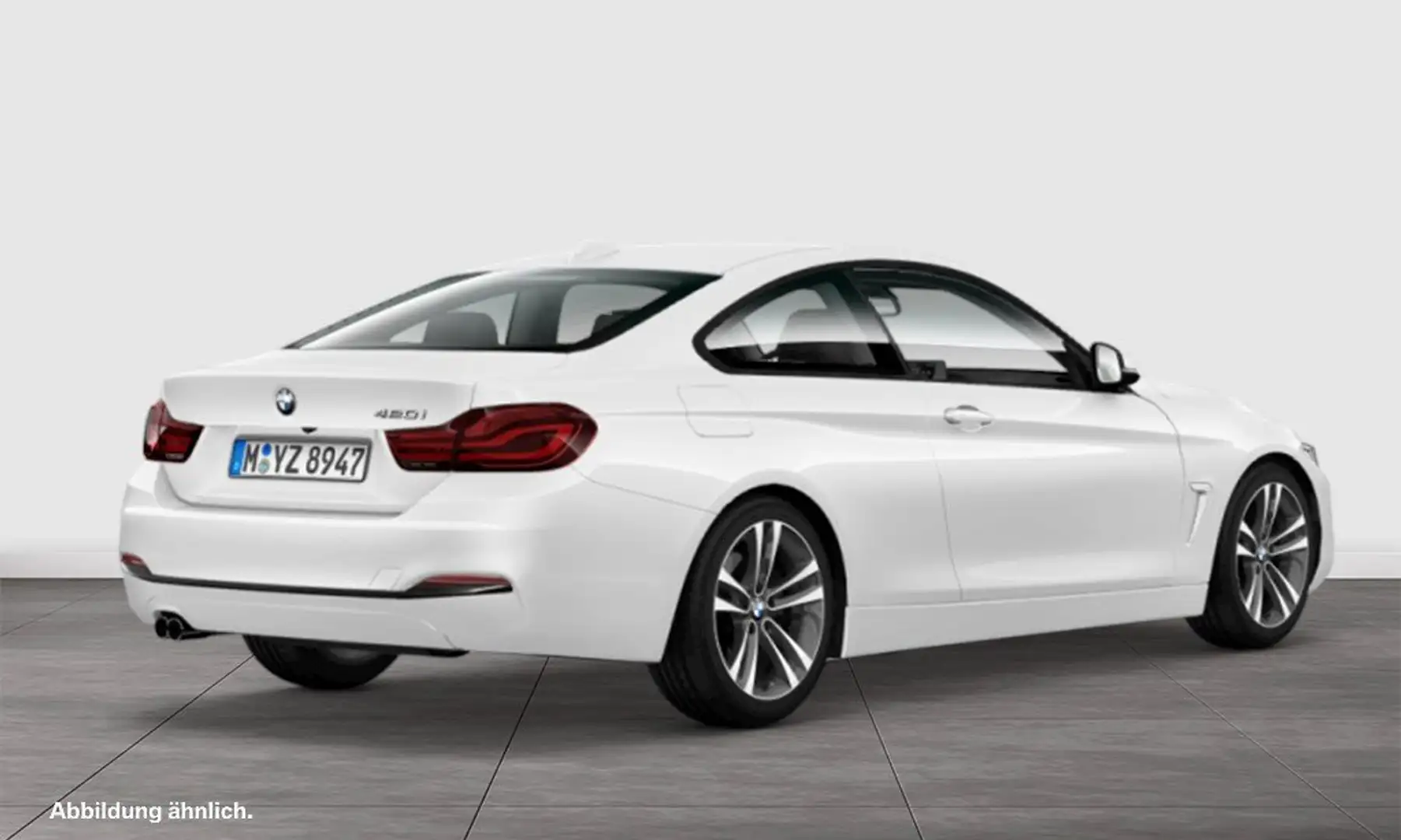 BMW 420 i SPORT LINE+KAMERA+SHZ+PDC Weiß - 2