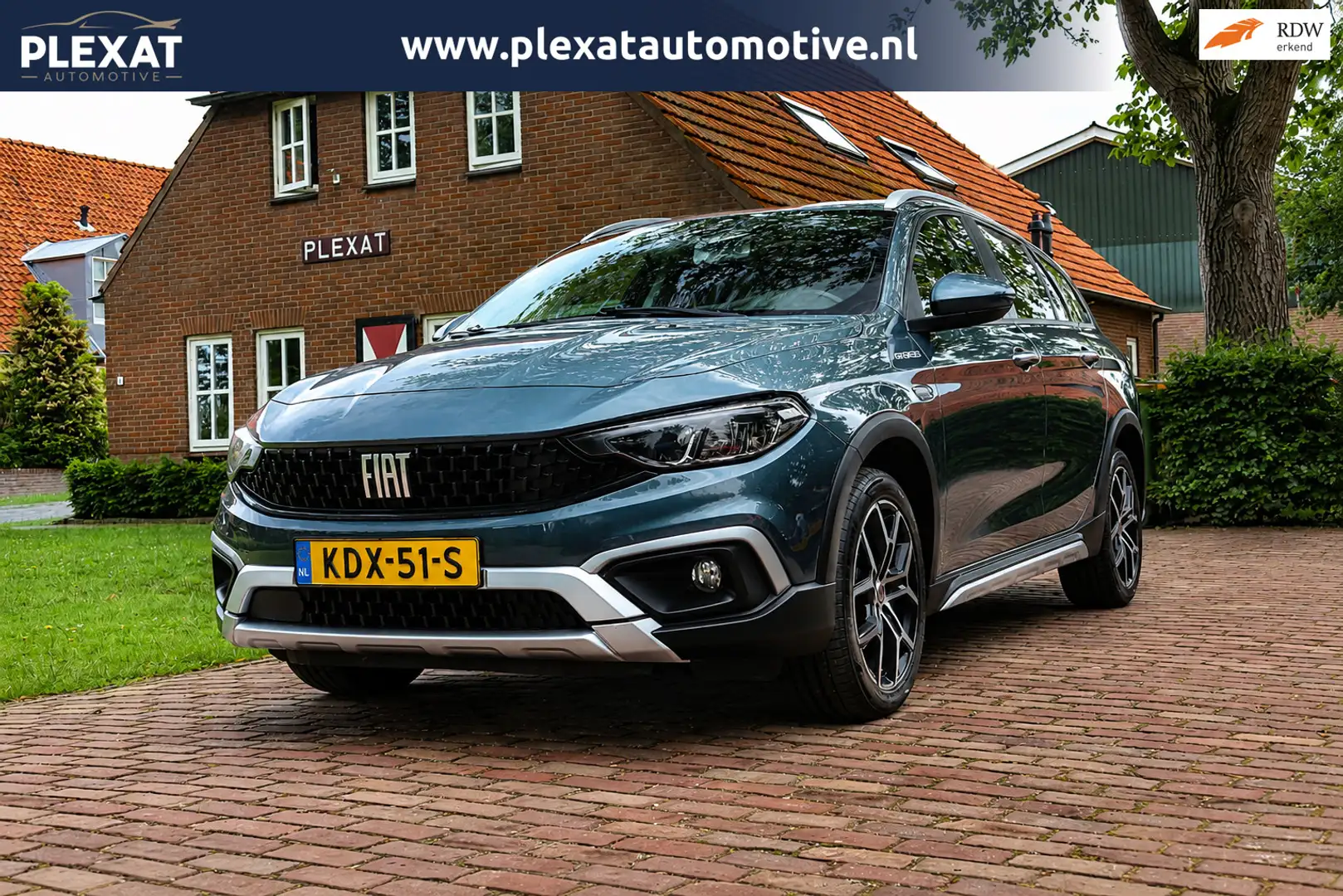 Fiat Tipo Stationwagon Cross 1.5 Hybrid Garmin Aut. | Adap. Blauw - 1