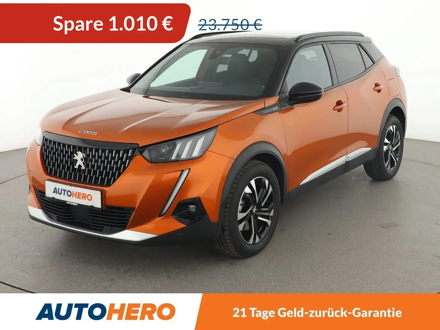 Peugeot 2008 1.5 Blue-HDi GT Aut*NAVI*LED*ACC*CAM*PDC*SHZ*AHK* Orange - 1
