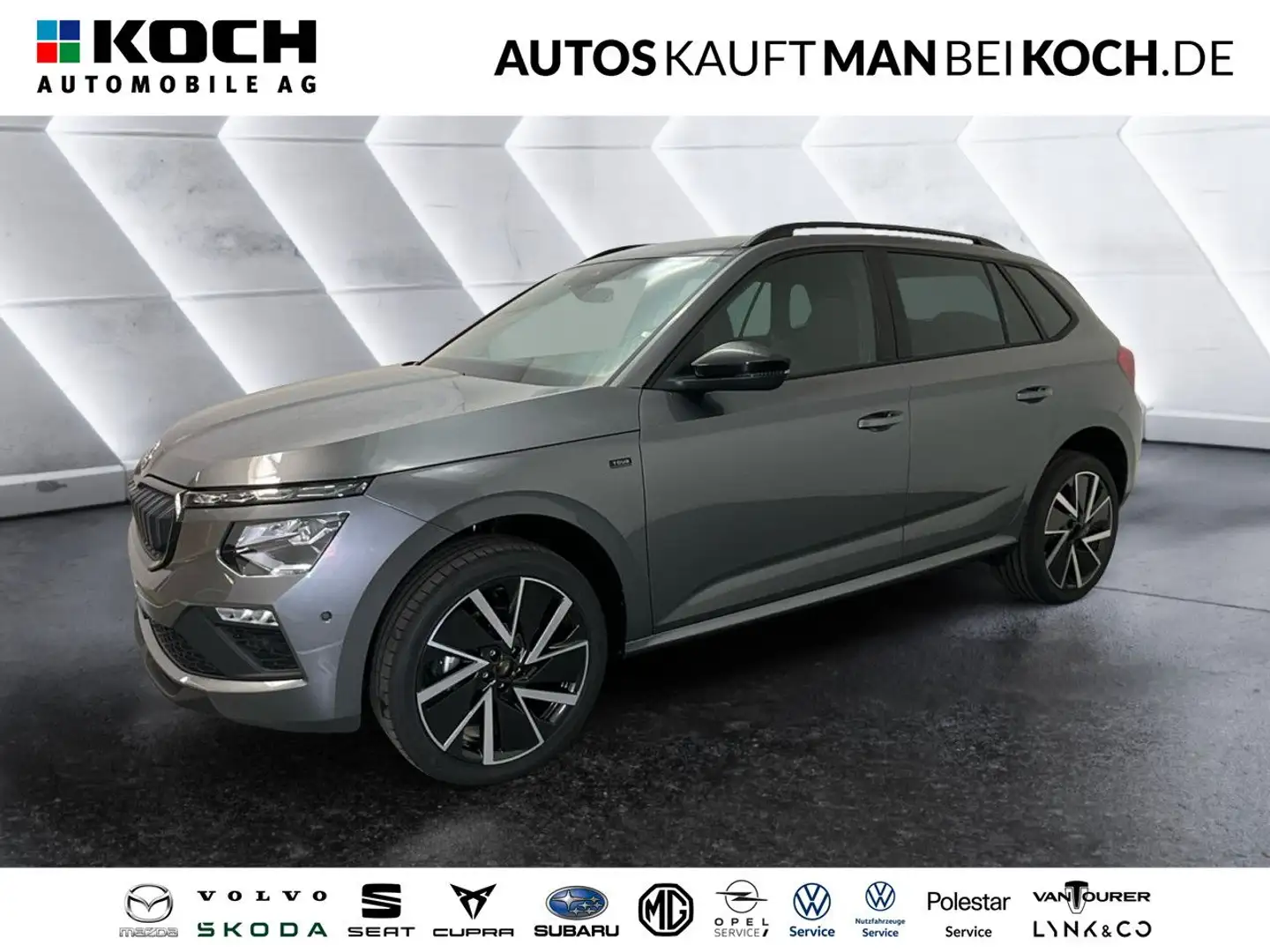 Skoda Kamiq Tour 1.5 TSI DSG ACC PANO BLACK Bluetooth Gris - 1