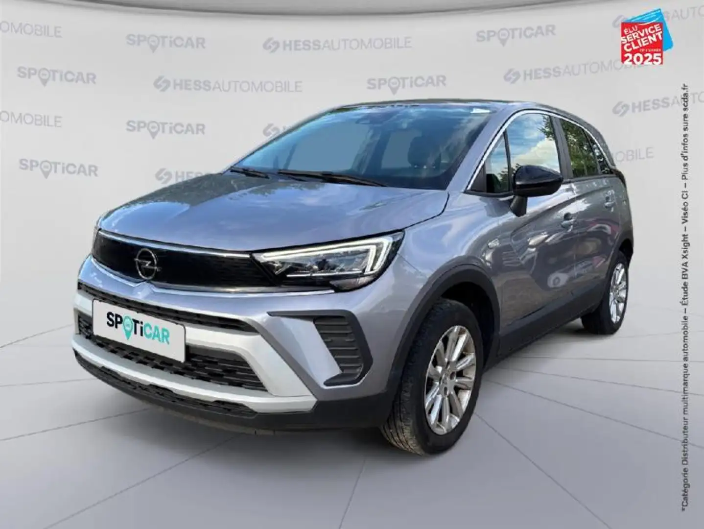 Opel Crossland 1.2 Turbo 110ch Elegance Business Grijs - 1