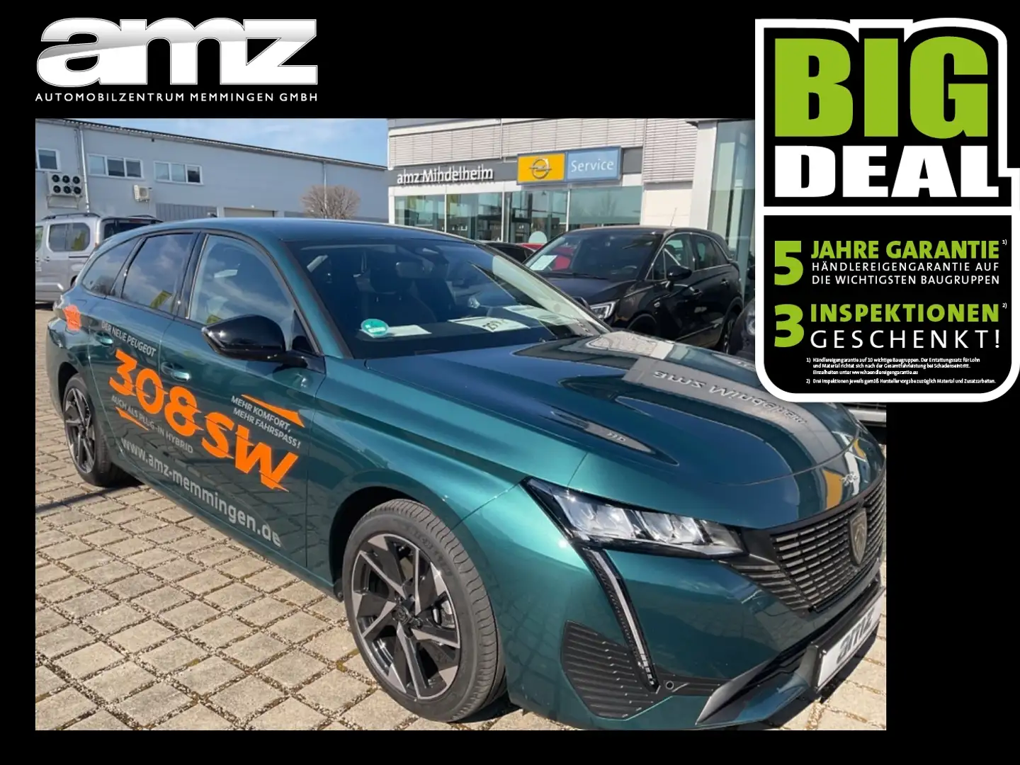 Peugeot 308 1.5 BlueHDi 130 SW Allure Mega Leasingrate Blau - 1