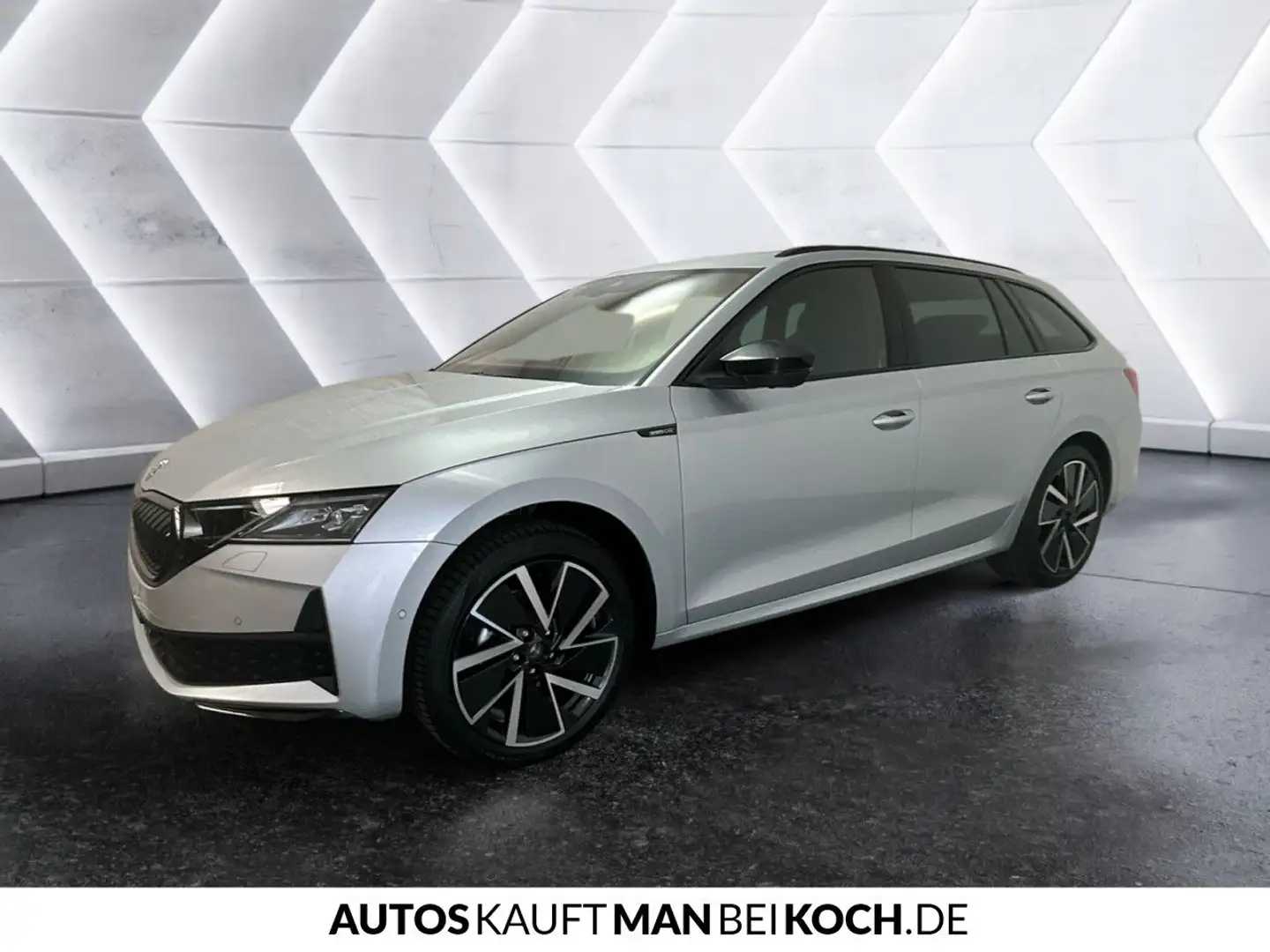 Skoda Octavia Combi Sportline 2.0 TDI DSG AHK STHZ PANO Argent - 2