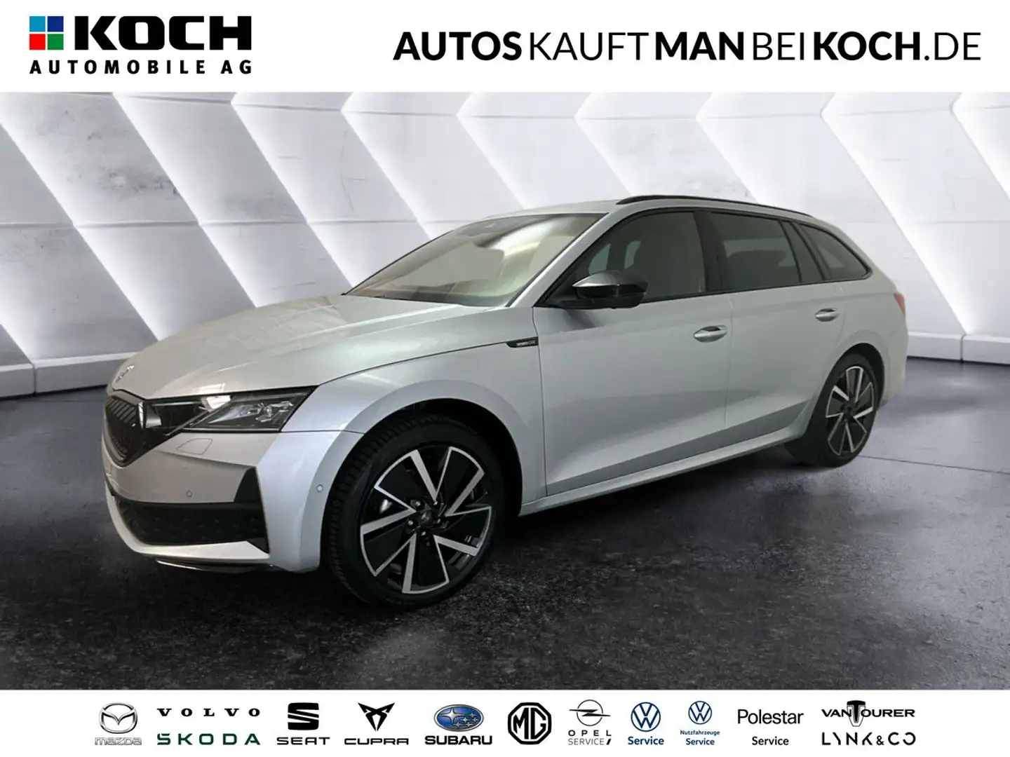 Skoda Octavia Combi Sportline 2.0 TDI DSG AHK STHZ PANO Argent - 1