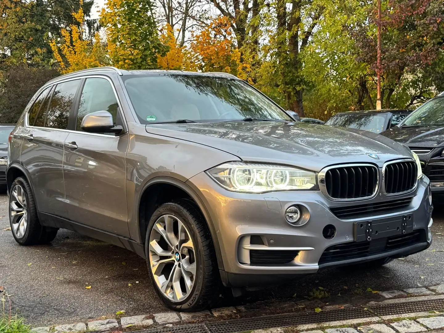 BMW X5 40d Tüv Kamera Navi Leder ACC Tempomat Grau - 1