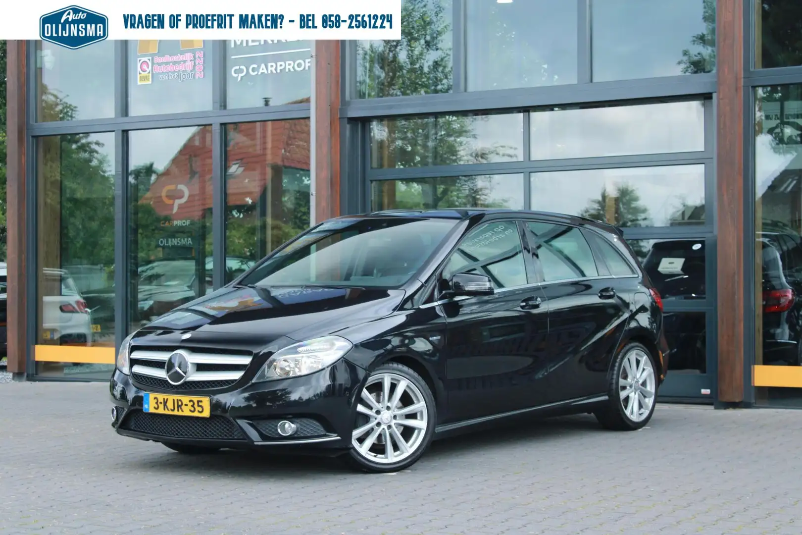 Mercedes-Benz B 180 Ambition|Trekhaak|Airco|Navi Zwart - 1