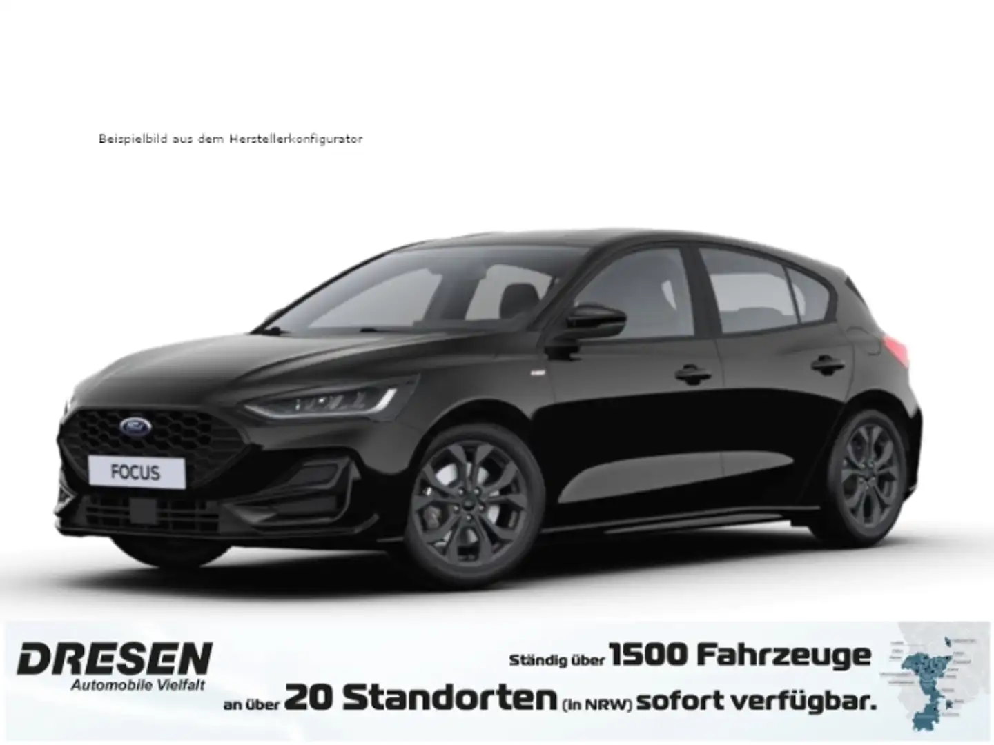 Ford Focus ST-Line Lim. 1,0l EcoBoost Navi LED ACC Apple CarP Schwarz - 1