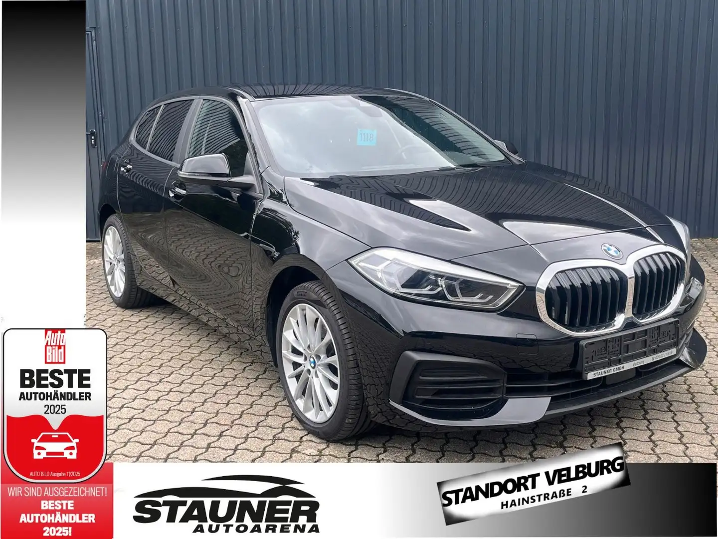 BMW 118 D Autom./ getöntScheib/Spurwechselw/17"LM-Rad Schwarz - 1