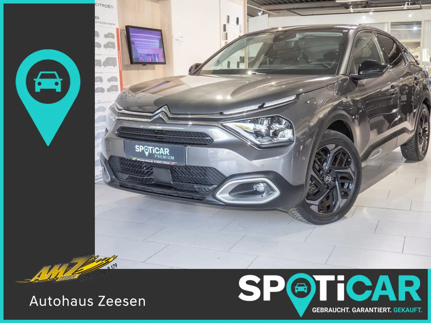 Citroen C4 BlueHDi 130 S&S EAT8 Shine PDC HUD SSD AHK Grau - 1
