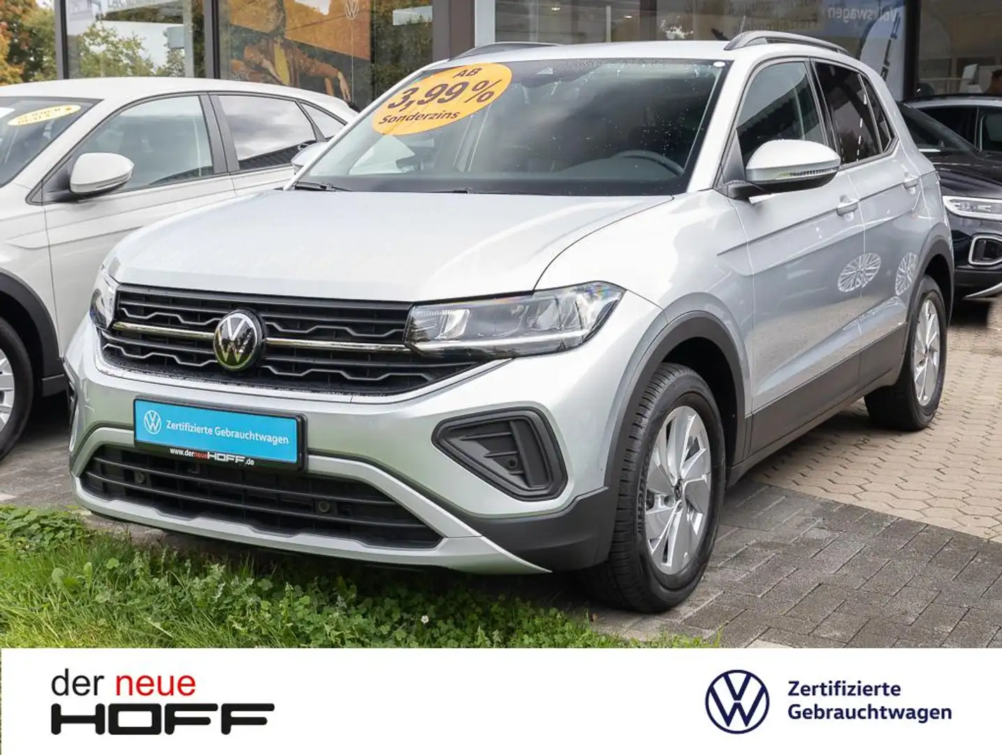 Volkswagen T-Cross 1.0 TSI Life Navi Klima LED Einparkhilfe Sitzheizu Silber - 1