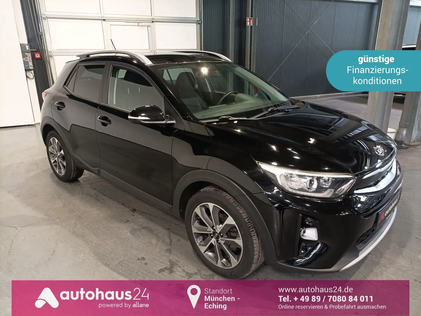 Kia Stonic 1.0 T-GDI Vision ParkPilot|Sitzhz.|App. Schwarz - 1