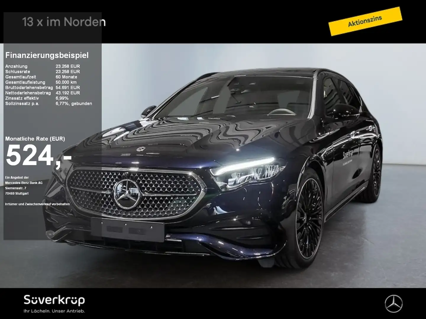 Mercedes-Benz E 300 e T BURM AMG NIGHT DISTR SPUR PANO STANDH Azul - 1