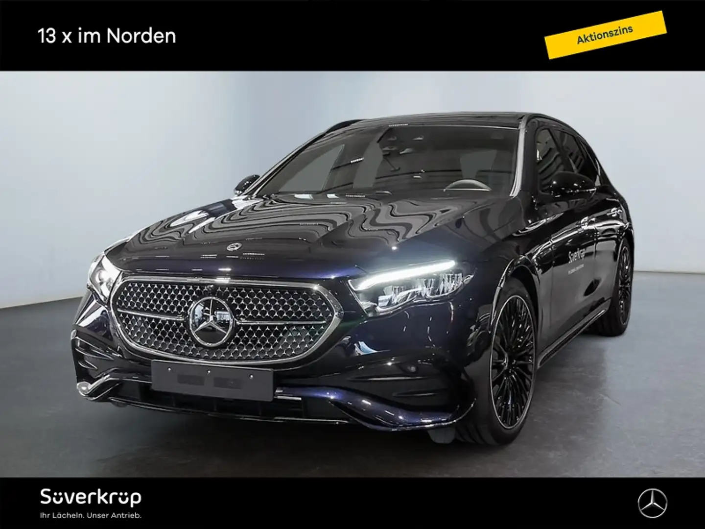 Mercedes-Benz E 300 e T BURM AMG NIGHT DISTR SPUR PANO 360 Blau - 1