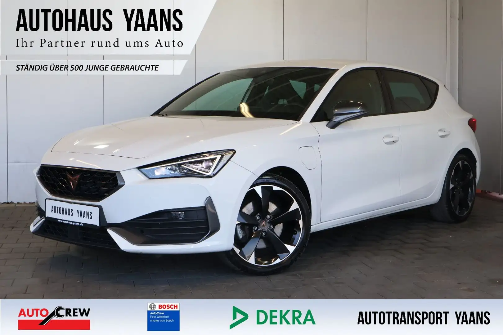 CUPRA Leon 1.4 TSI e-Hybrid AID+ACC+LANE+LED+KEY+18" Weiß - 1
