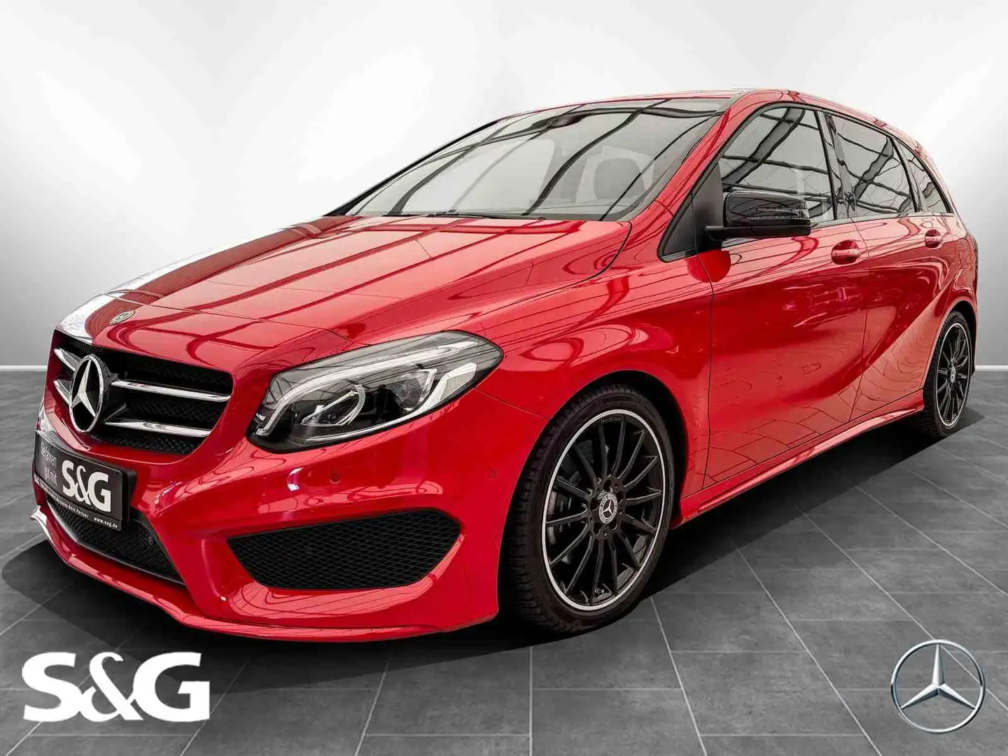 Mercedes-Benz B 220 4M AMG Comand+LED+RüKam+Totwink+18Zoll Roşu - 1