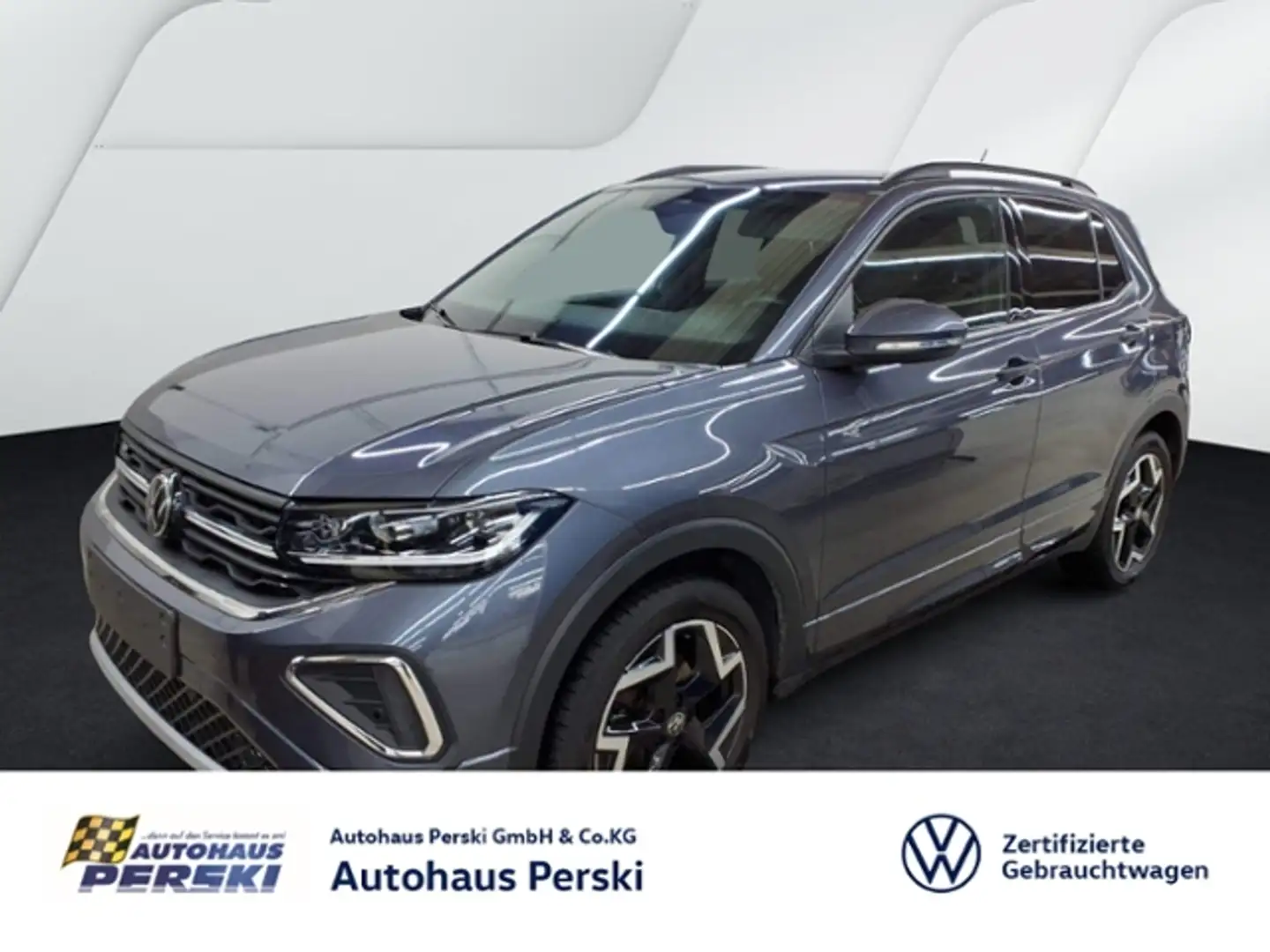 Volkswagen T-Cross 1.5 TSI R-Line DSG  KLIMA, LED, AHK, NAVI, KAMERA Grau - 1