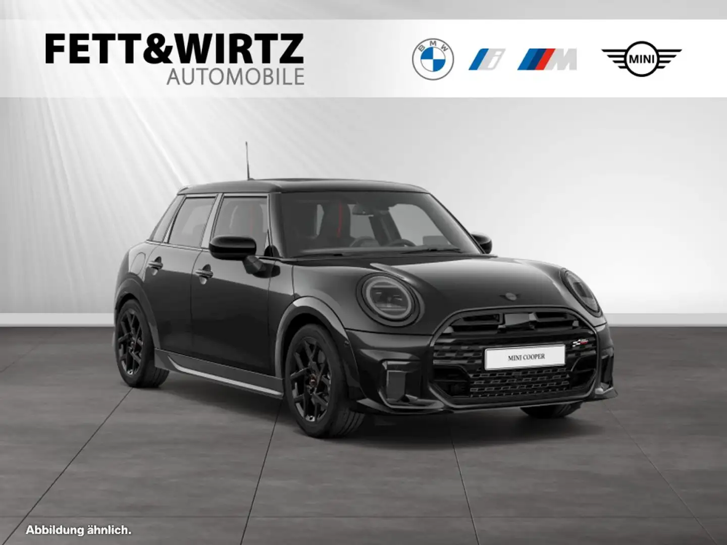 MINI Cooper S 5-Türer JCW-Trim|Aut.|Panorama|Head-Up Schwarz - 1
