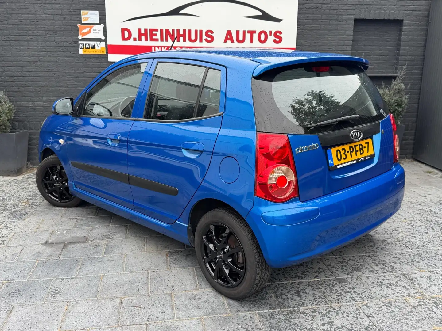 Kia Picanto 1.0 Seven|Airco|5drs|APK Nieuw Blauw - 2