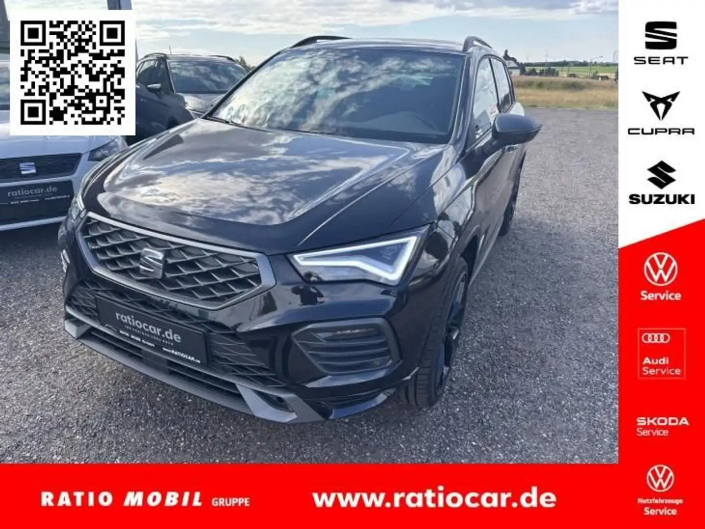SEAT Ateca ATECA FR BLACK EDITION 1.5 TSI DSG AHZV NAVI SHZ Zwart - 1