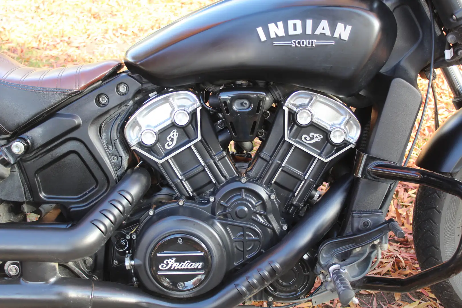 Indian Scout Bobber Zwart - 2