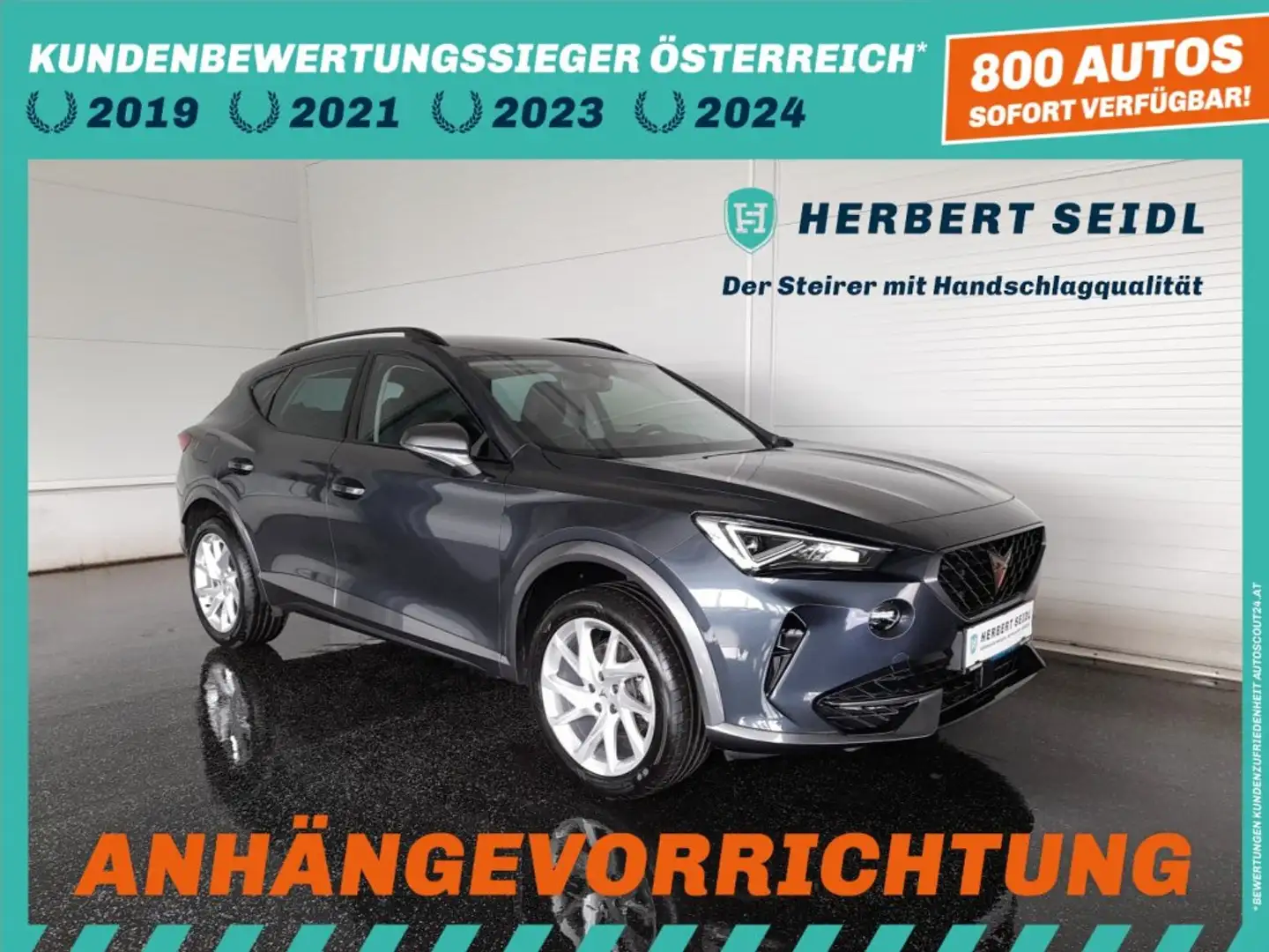 CUPRA Formentor 1,5 TSI *AHV / VOLL-LED MIT FLA & DYN BLINKER / 18 ZOLL / VIRTUELL / ACC / KEYLESS / WINTERPAKET* Grau - 1