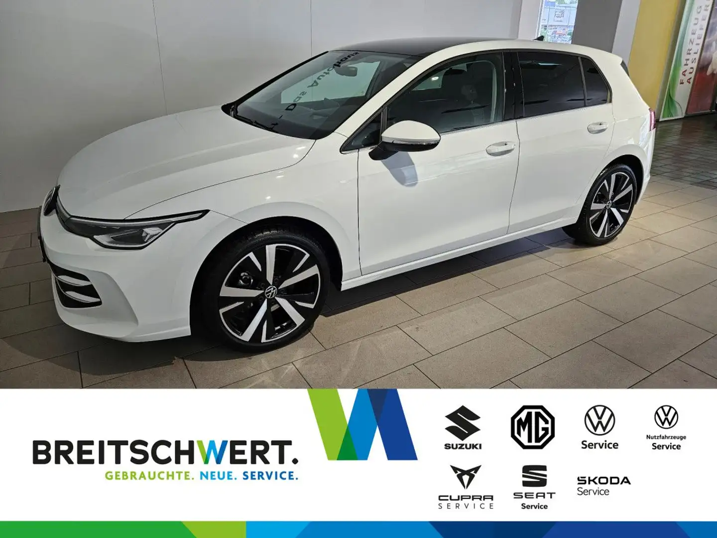 Volkswagen Golf 1.5 eTSI Style DSG AHK LED Navi ACC RFK Alu18 Weiß - 1
