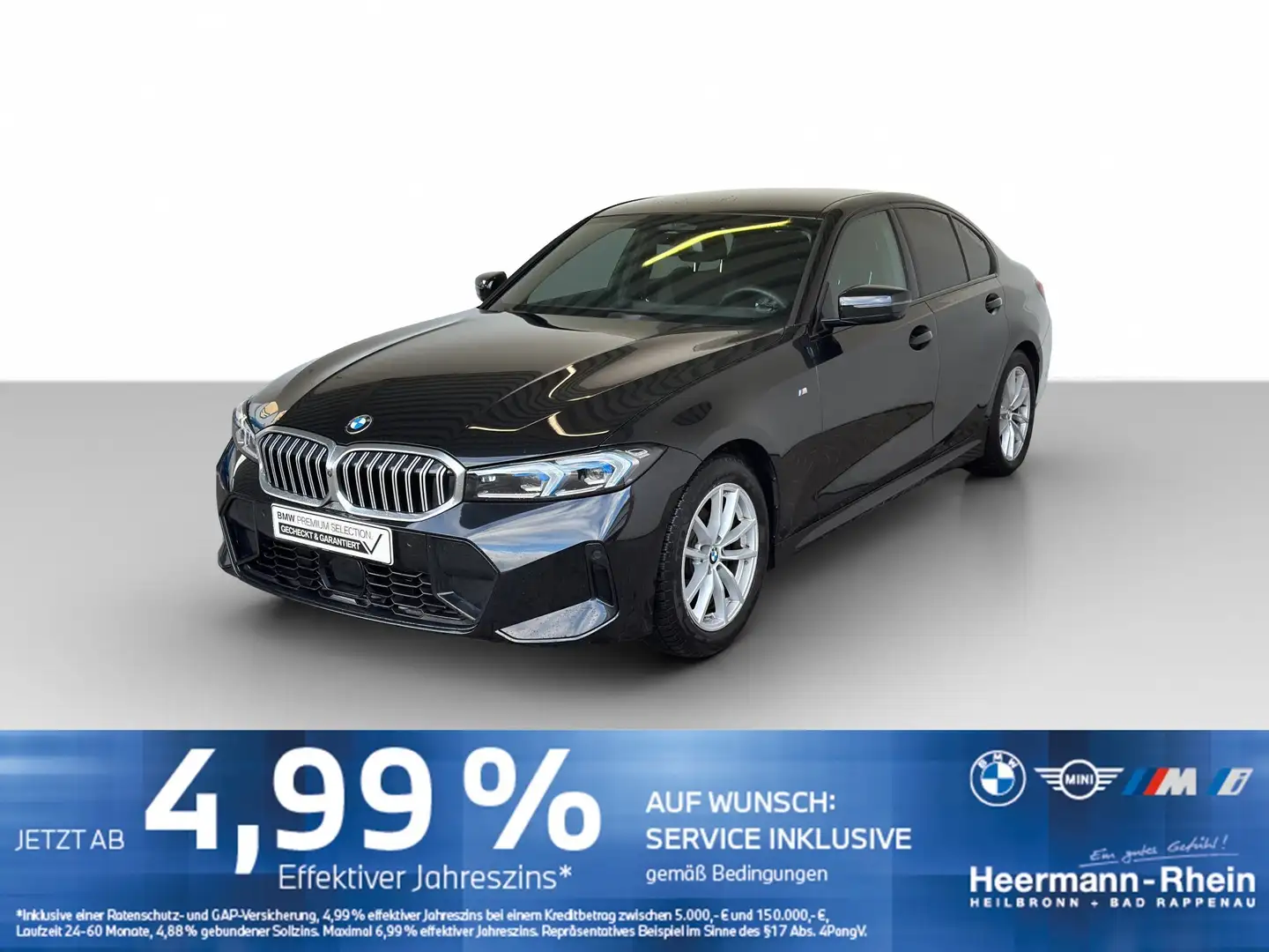 BMW 320 dA xDrive Lim. M Sport LiveCock.LED.ParkAss. Schwarz - 2