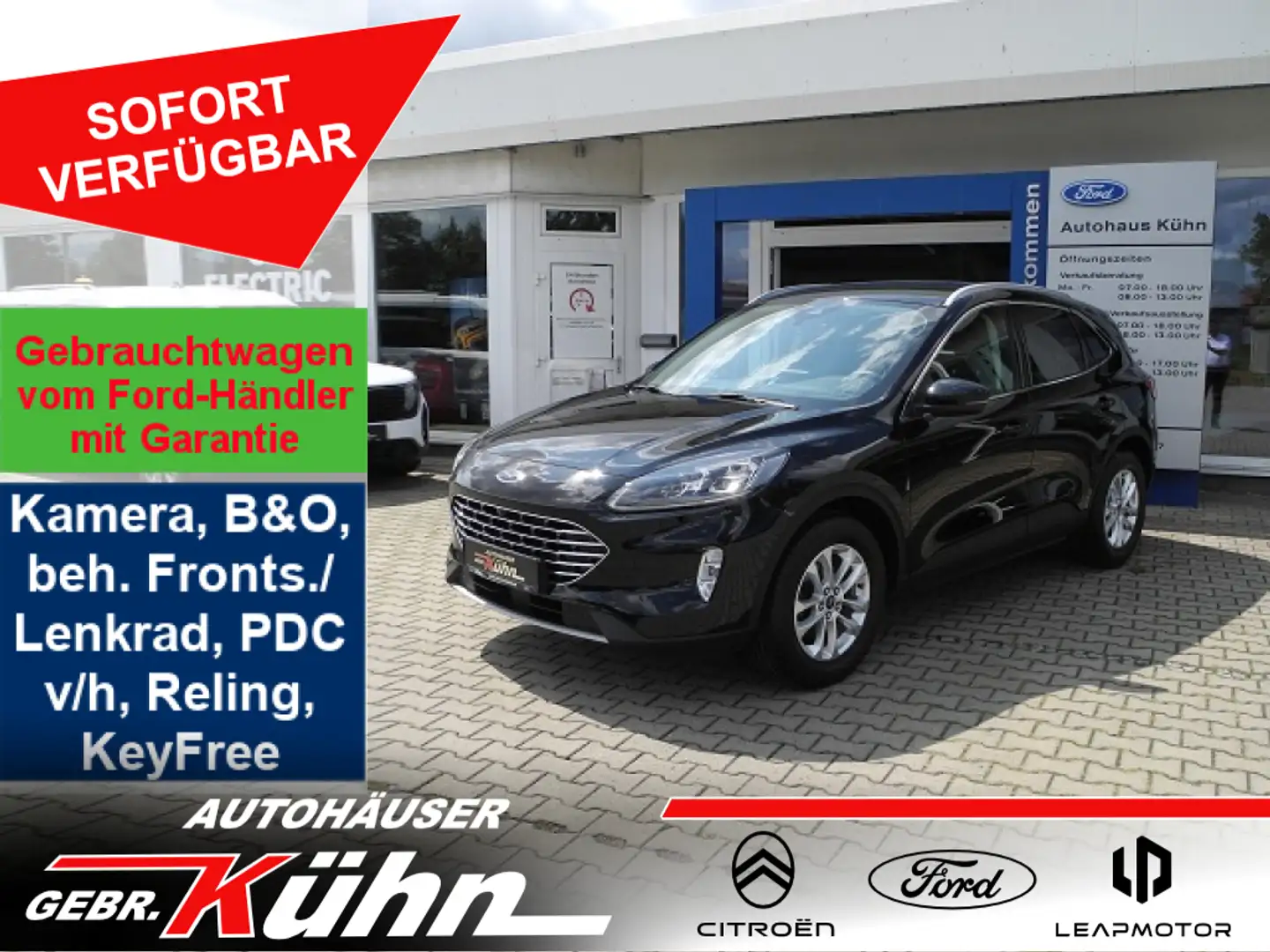Ford Kuga 1.5 TITANIUM X - AHK, LED, Navi,  Winter-Pak. Noir - 1