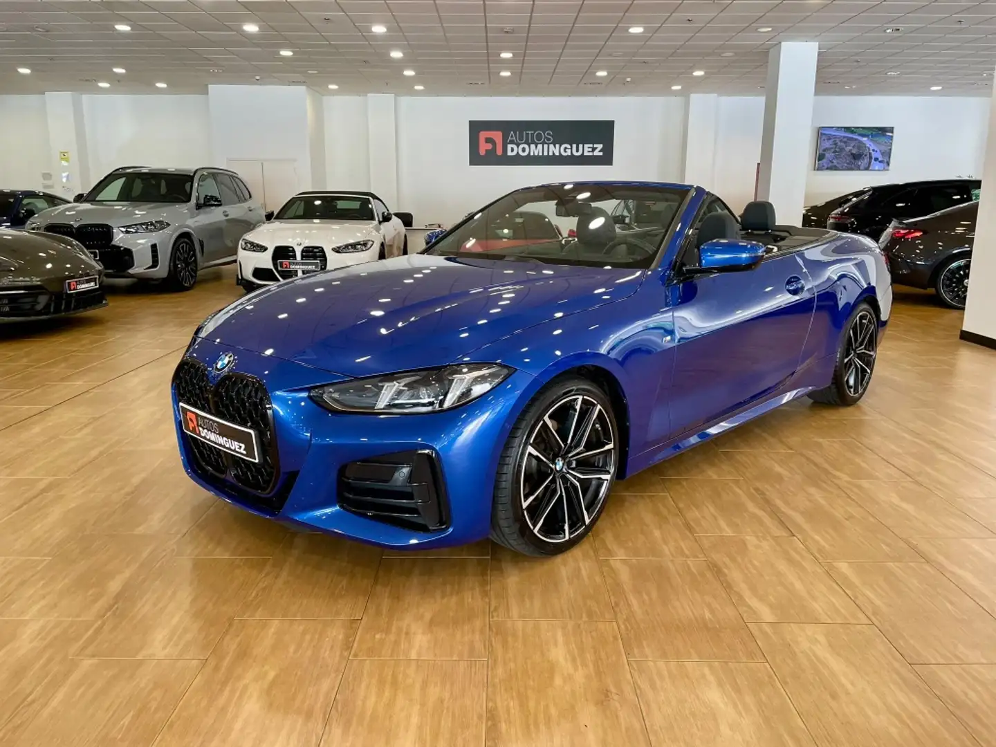BMW 420 420dA Cabrio Bleu - 1