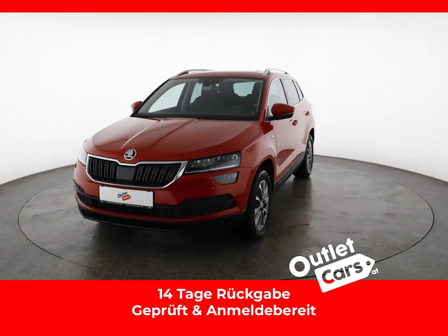 Skoda Karoq 2.0 TDI Sportline AHK+LED+NAVI+Pano+LM+PDC Rot - 1