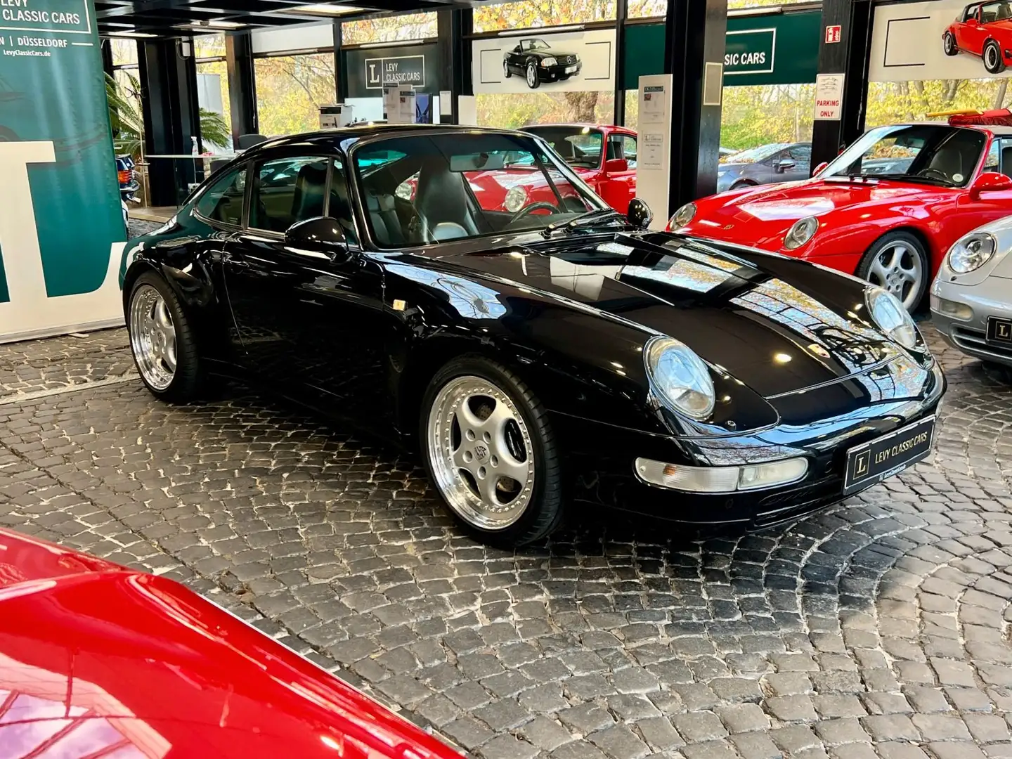 Porsche 993 911 Carrera 2 Coupe deutsch 2. Hand Scheckh. Schwarz - 1