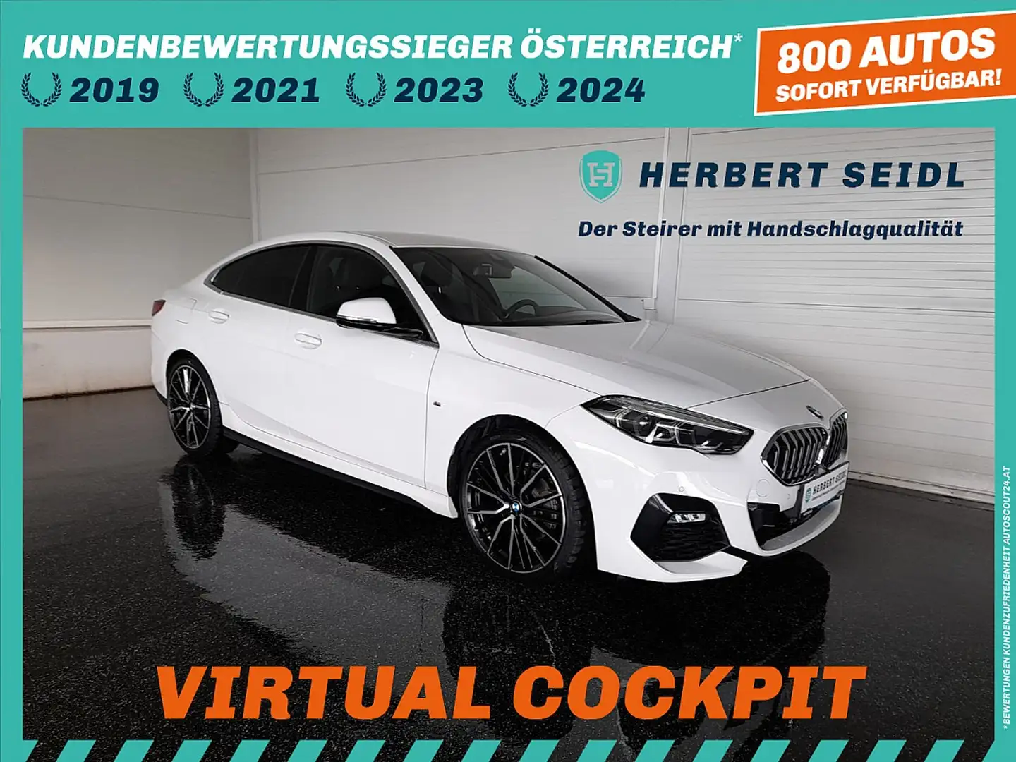 BMW 218 i Gran Coupe M-Sport Aut. *19 ZOLL / VOLL-LED /... Blanc - 1