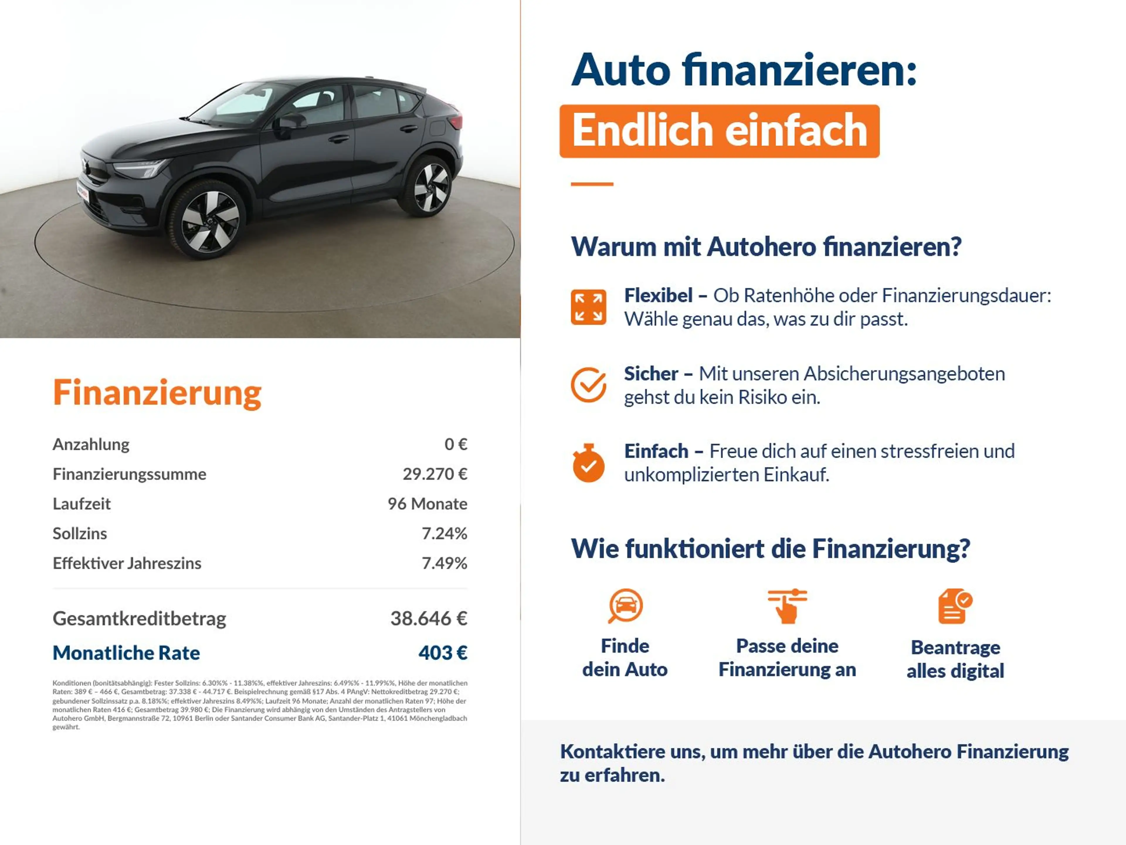 Volvo C40 Recharge 170 kW Plus 2WD Aut.*NAV*ACC*PDC*SHZ*PANO — photo 2