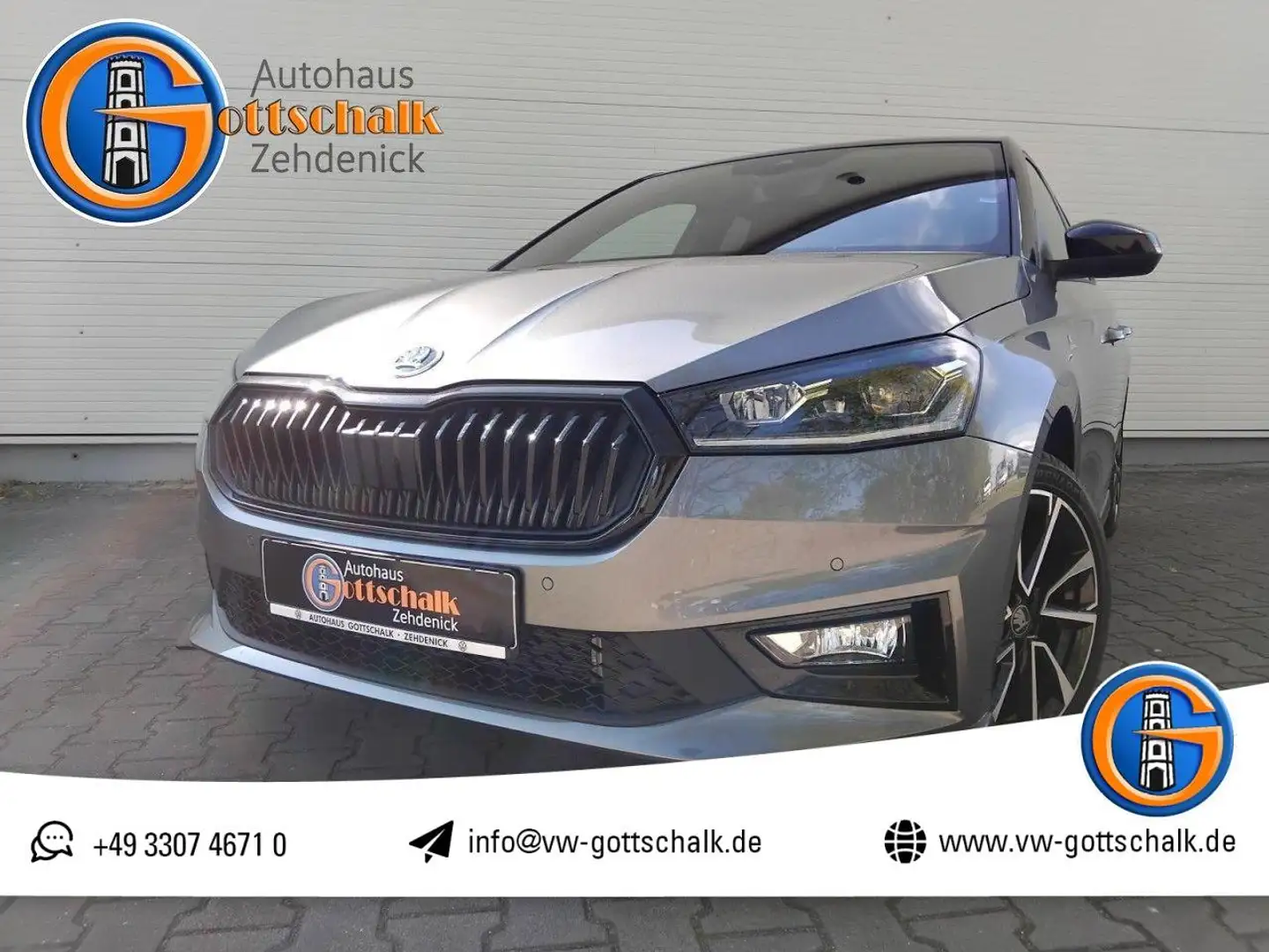 Skoda Fabia Monte Carlo 1.5 TSI DSG Shzg Kessy RFK Grijs - 1