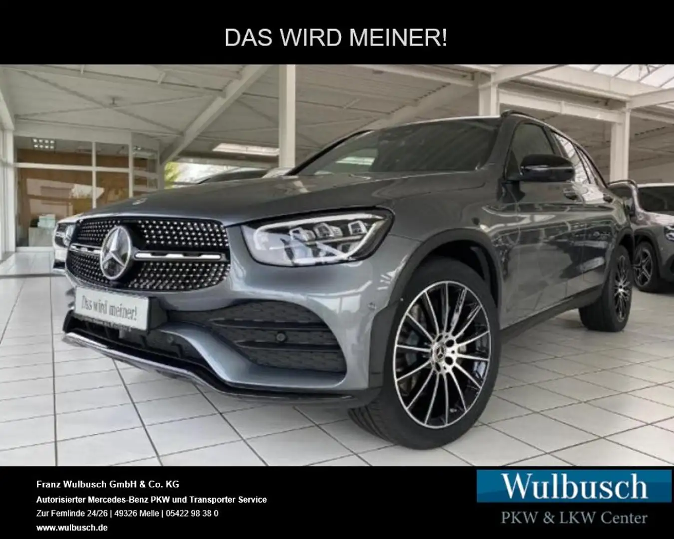 Mercedes-Benz GLC 220 d 4MATIC Pano HUD Night AkustikGlas PDC Grau - 1