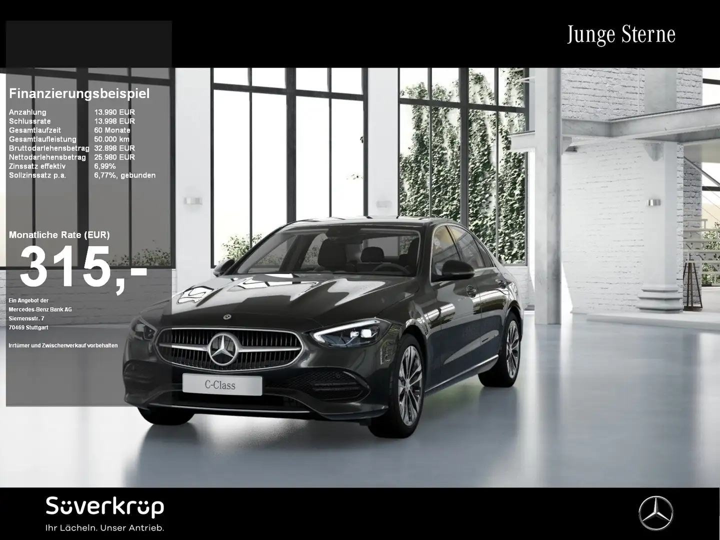 Mercedes-Benz C 300 e // AVANTGARDE SPUR KAMERA PDC SHZ MEMO Grau - 1