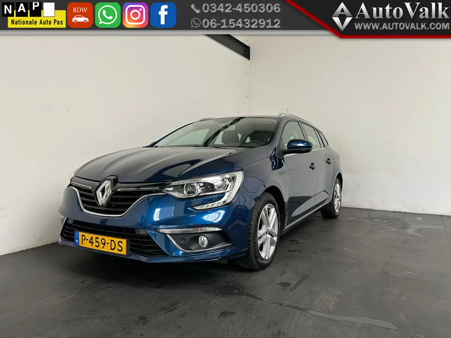 Renault Megane Estate 1.5 Blue dCi GT-Line Blauw - 1