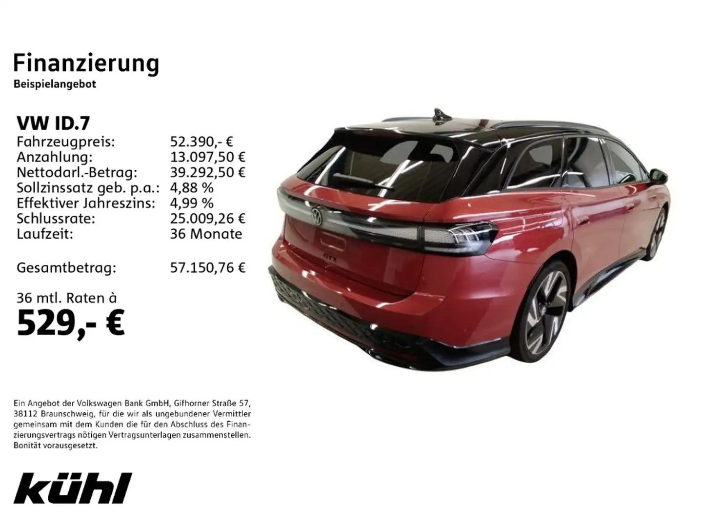 Volkswagen ID.7 Tourer GTX 4M IQ.Light/ACC/HuD/360°/App/Nav Rot - 2