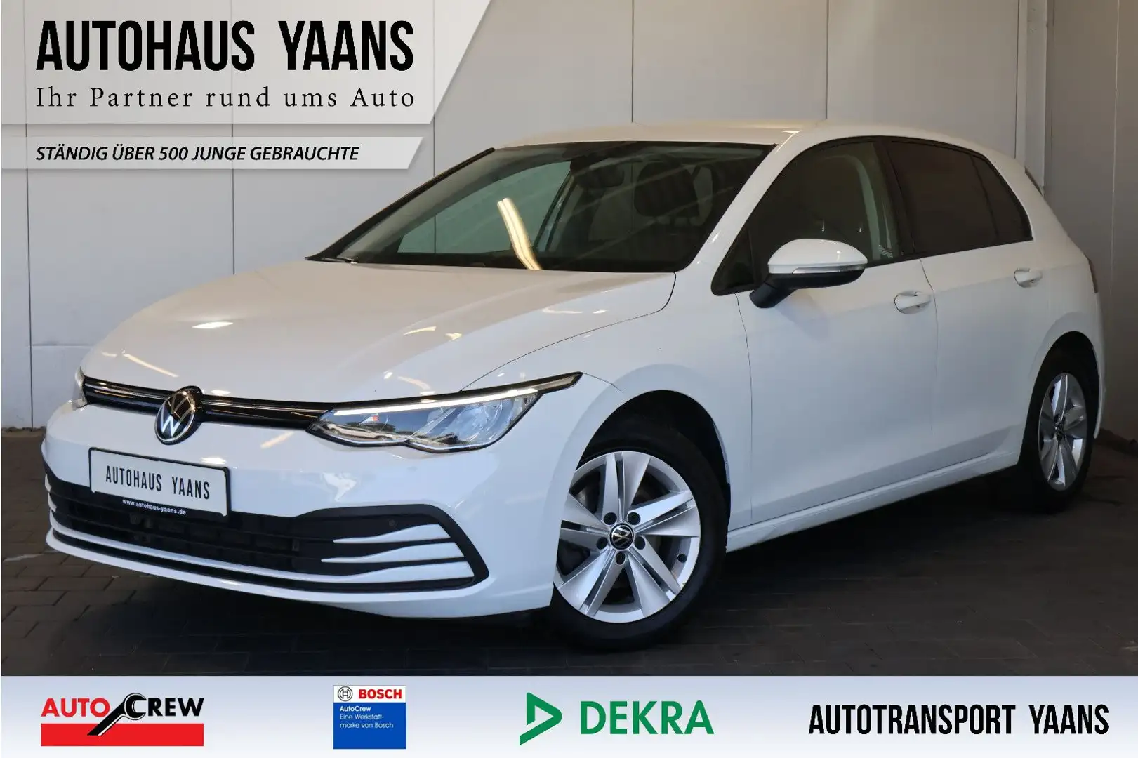 Volkswagen Golf VIII 2.0 TDI Life AID+CARPLAY+ACC+LED+ALU Weiß - 1