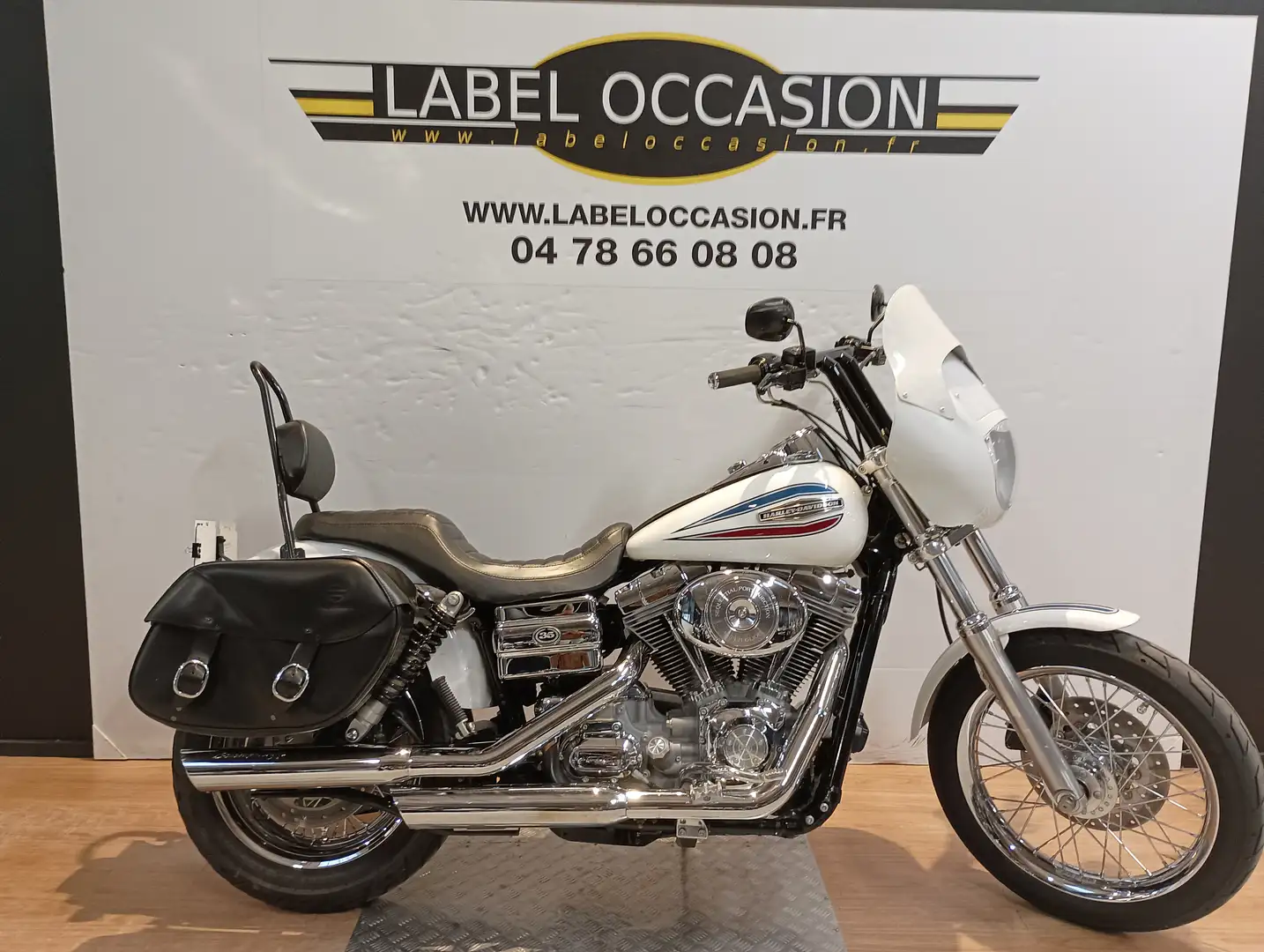 Harley-Davidson Dyna Super Glide Blanc - 1