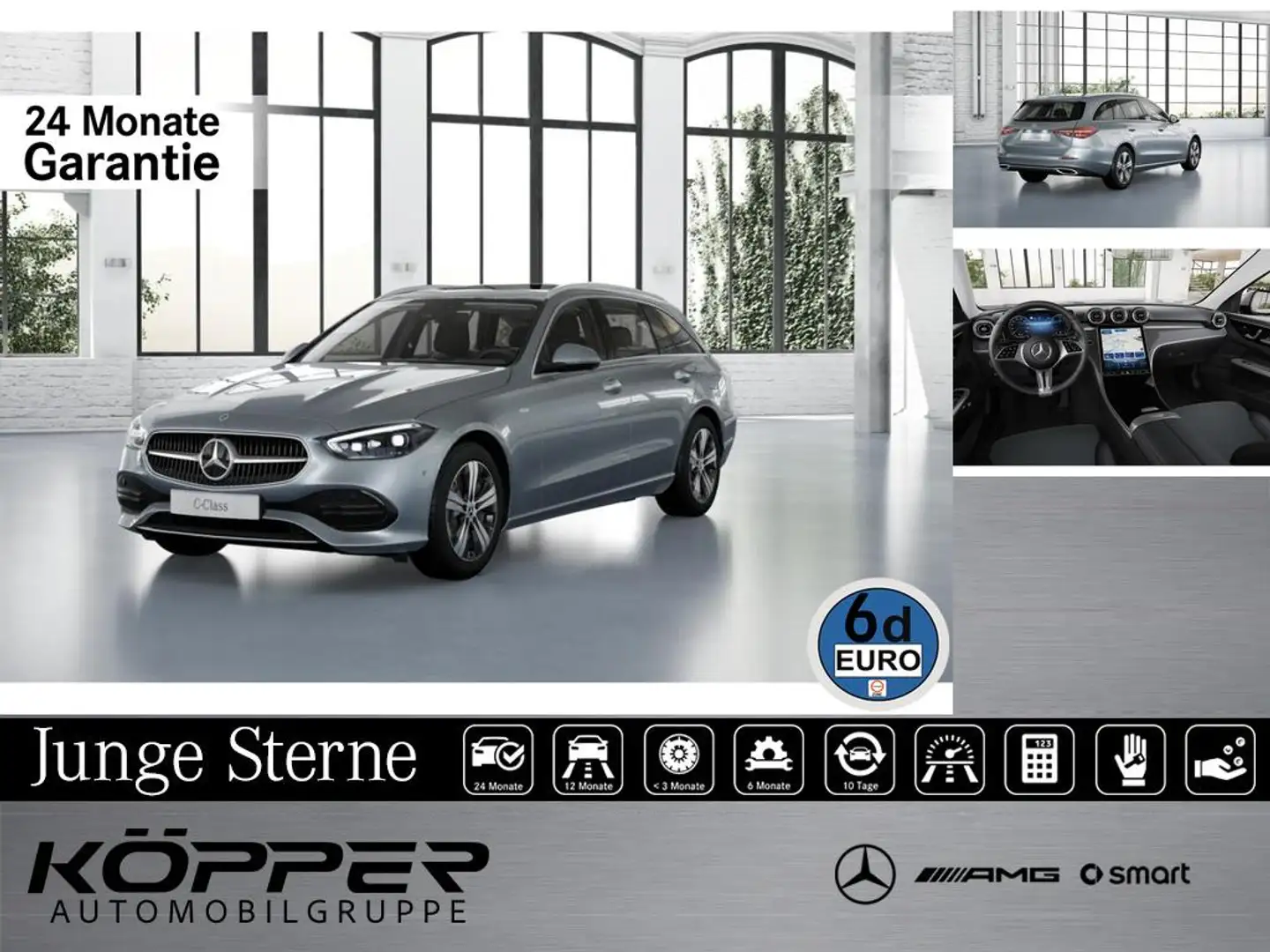 Mercedes-Benz C 300 T e Avantgarde PREMIUM Pano Winterp Kamera Silber - 1