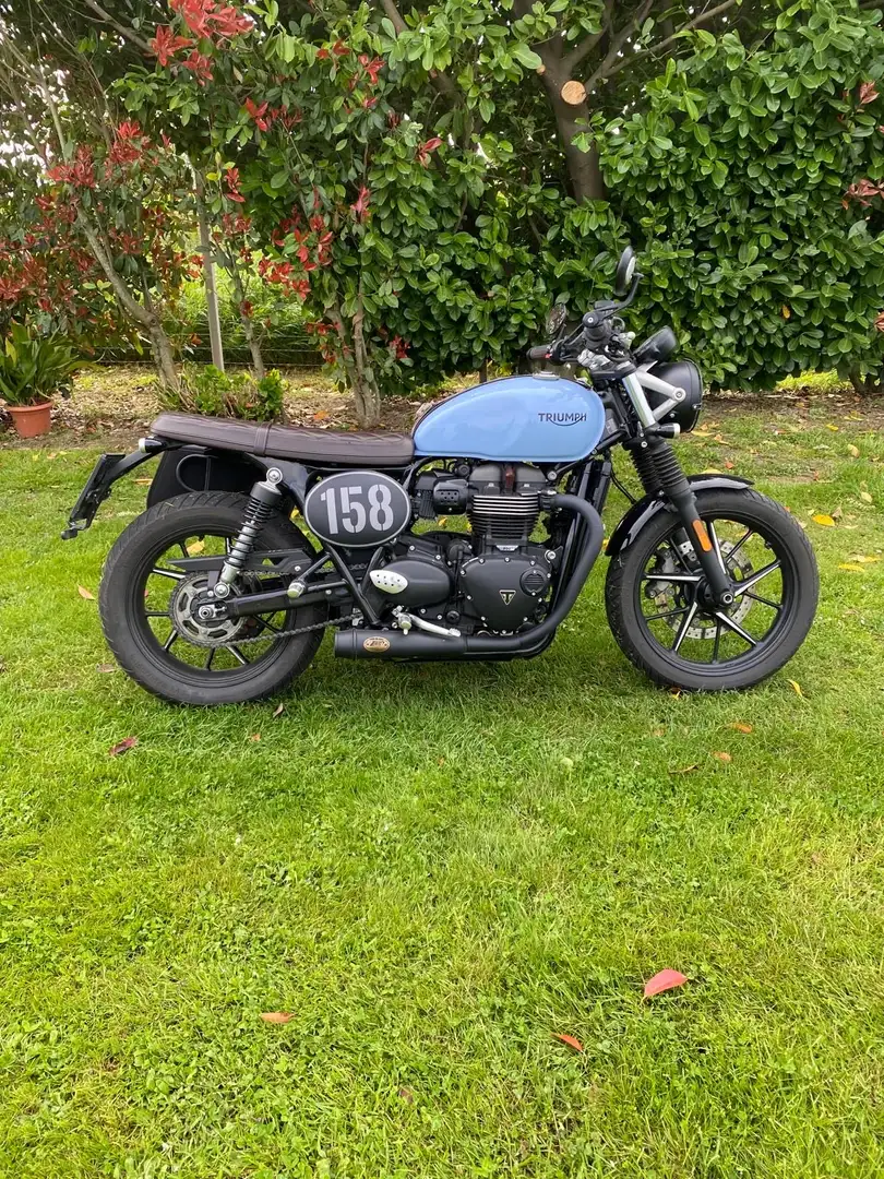 Triumph Street Twin 2021 Niebieski - 1