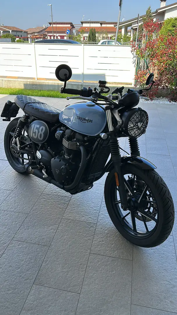 Triumph Street Twin 2021 Niebieski - 2