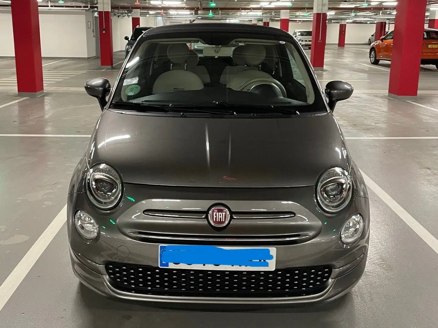 Fiat 500C 1.2 Lounge Gris - 1