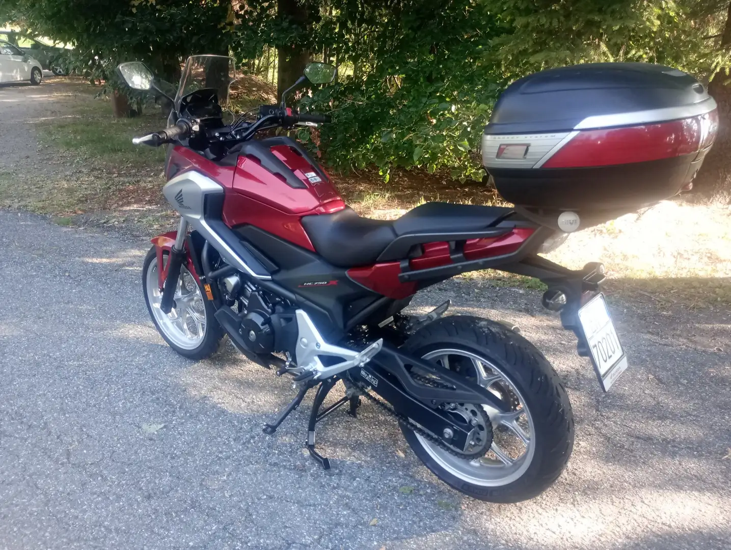 Honda NC 750 ABS cavalletto centrale e bauletto Червоний - 2