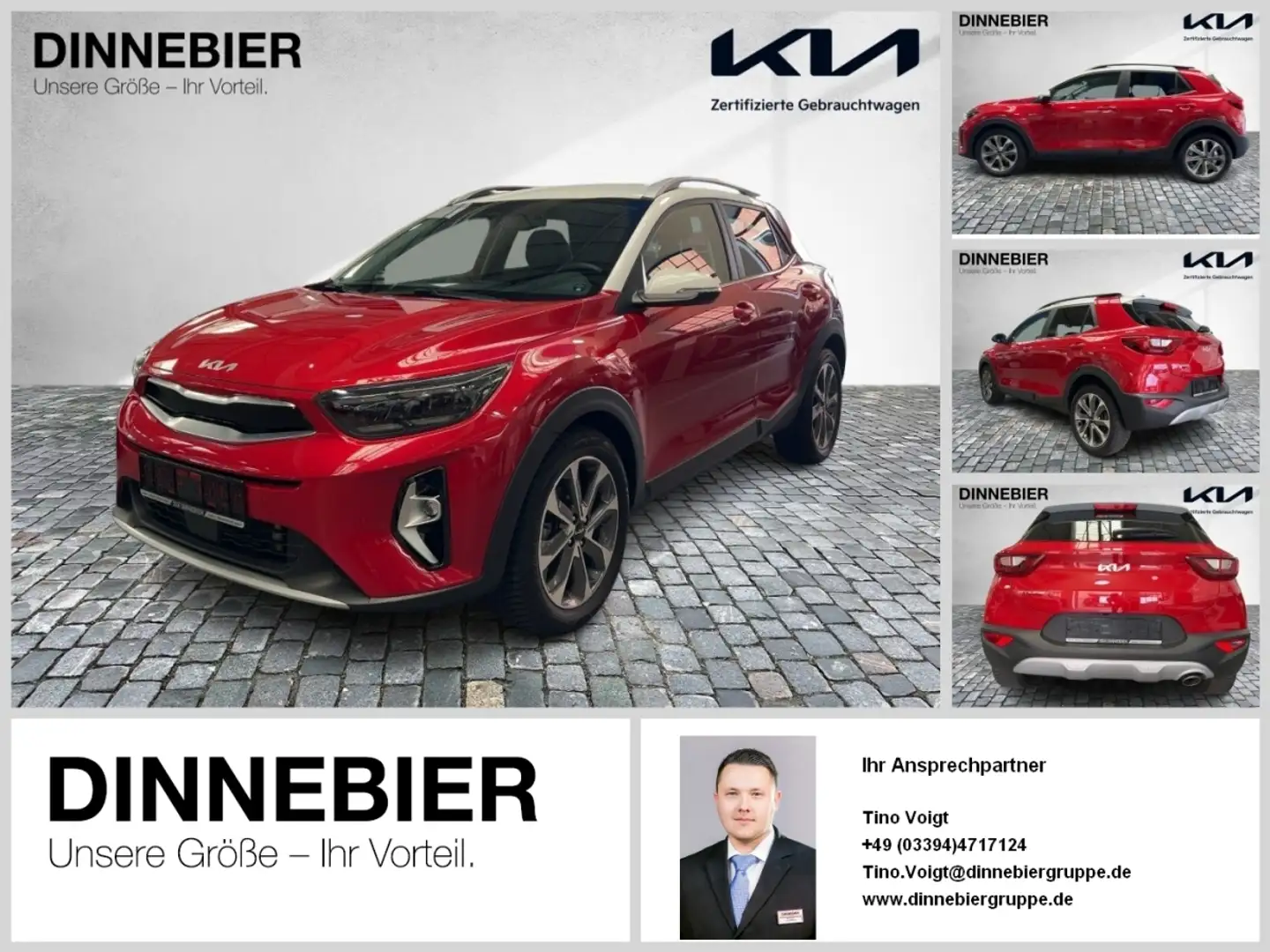 Kia Stonic Spirit Automatik+LED+Navi+Kamera+SHZ Weiß - 1