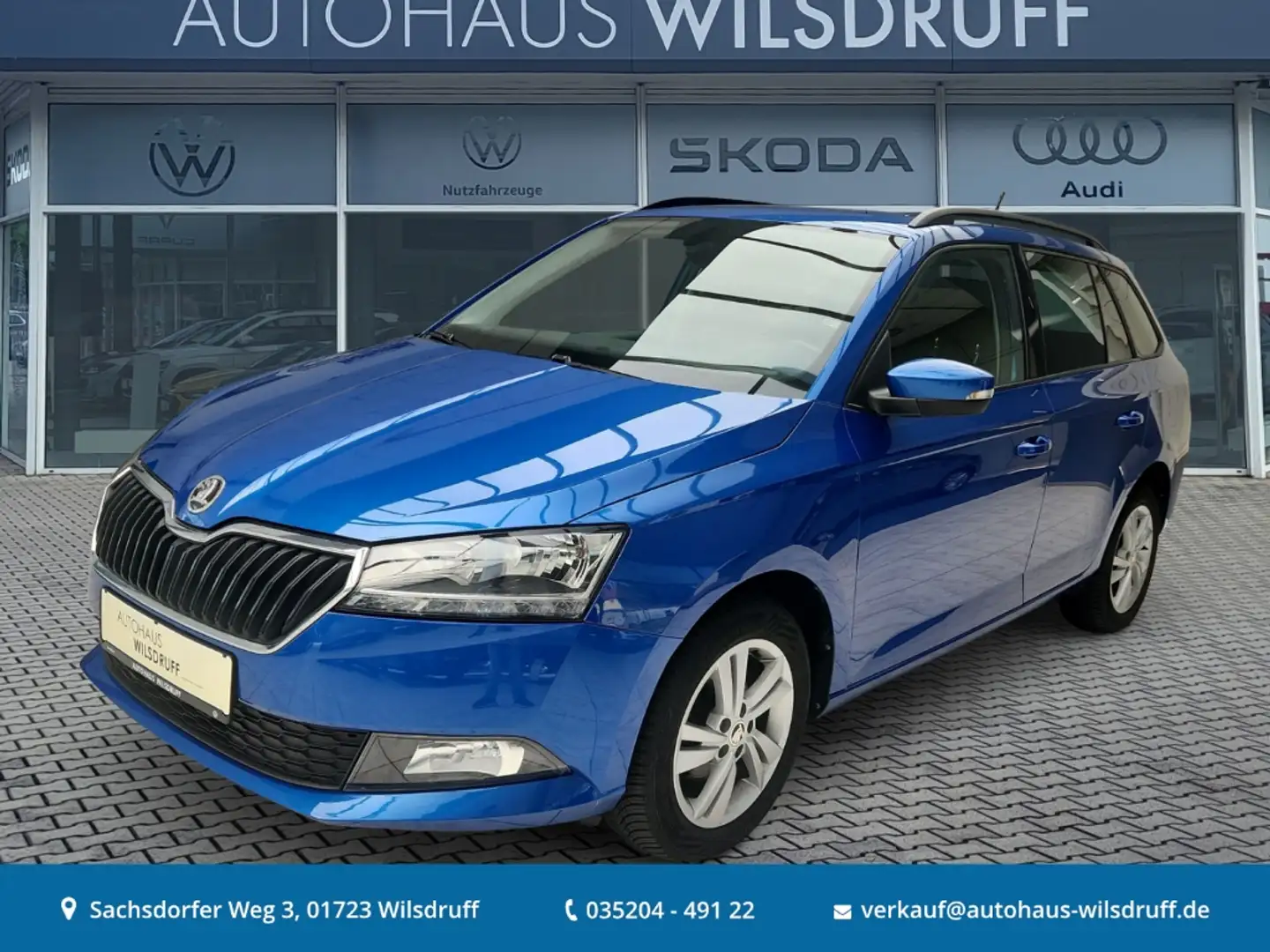 Skoda Fabia Combi Ambition 1.0 TSI Tempomat Smart-Link Blau - 1