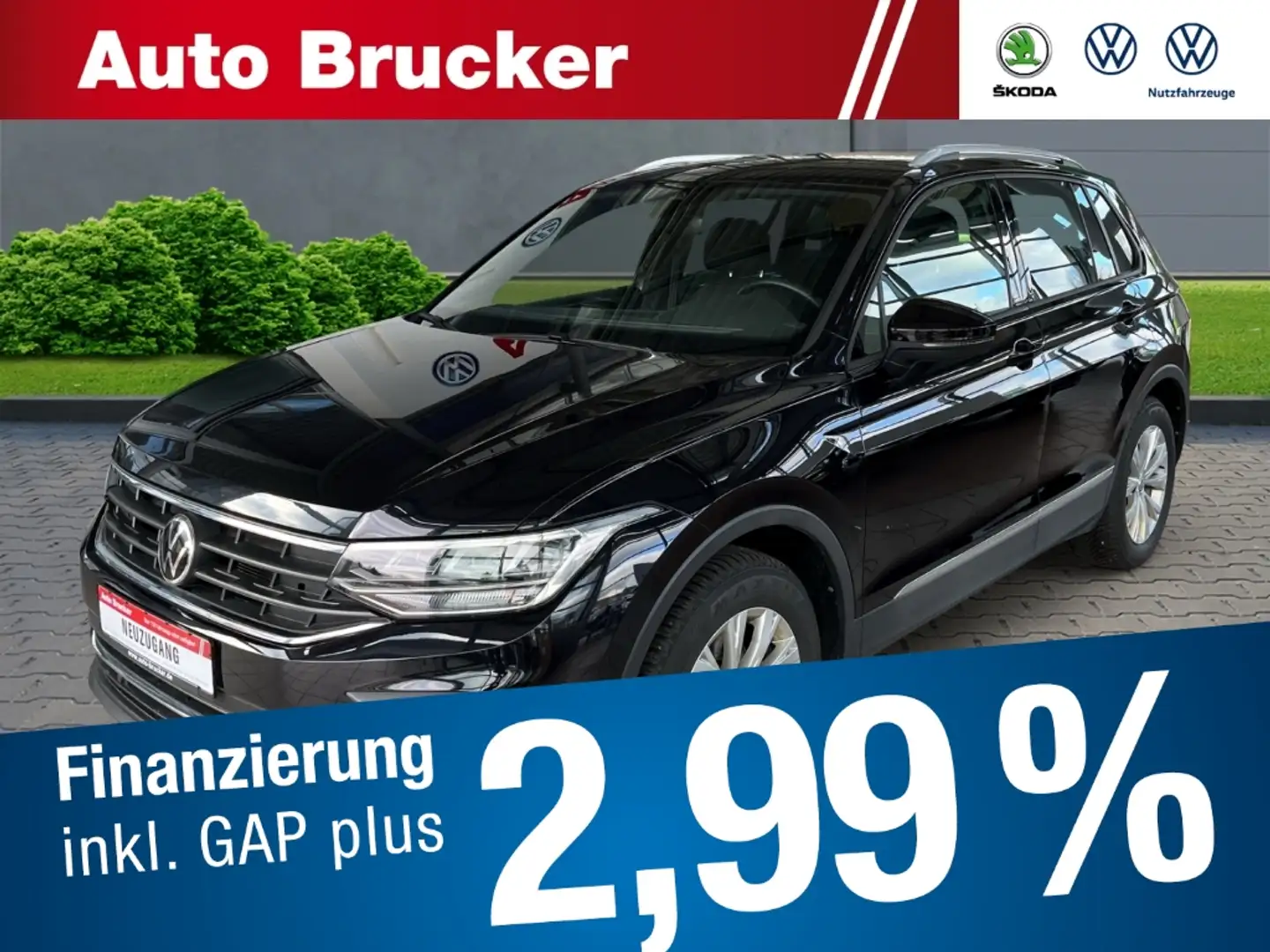 Volkswagen Tiguan United 1.5 TSI LED+SHZ+Navi+3-Zonen-Klimaautomatik Schwarz - 1