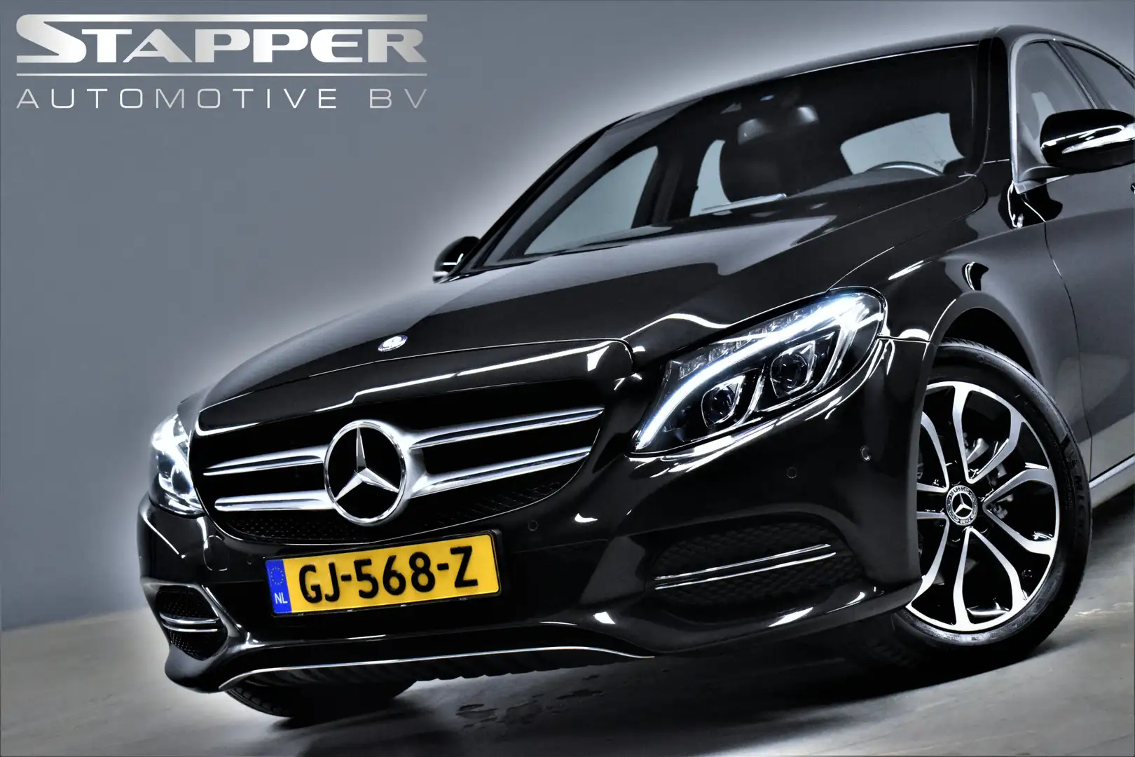 Mercedes-Benz C 180 157pk Prestige Automaat Navi/Led/H.Leer/Stoelverw. Zwart - 2