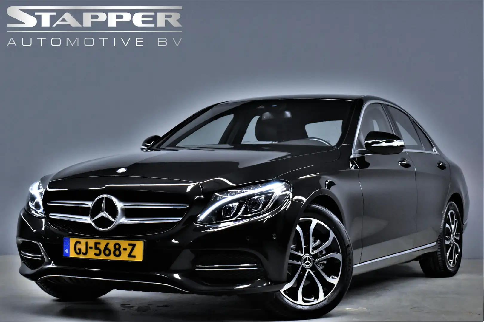 Mercedes-Benz C 180 157pk Prestige Automaat Navi/Led/H.Leer/Stoelverw. Zwart - 1
